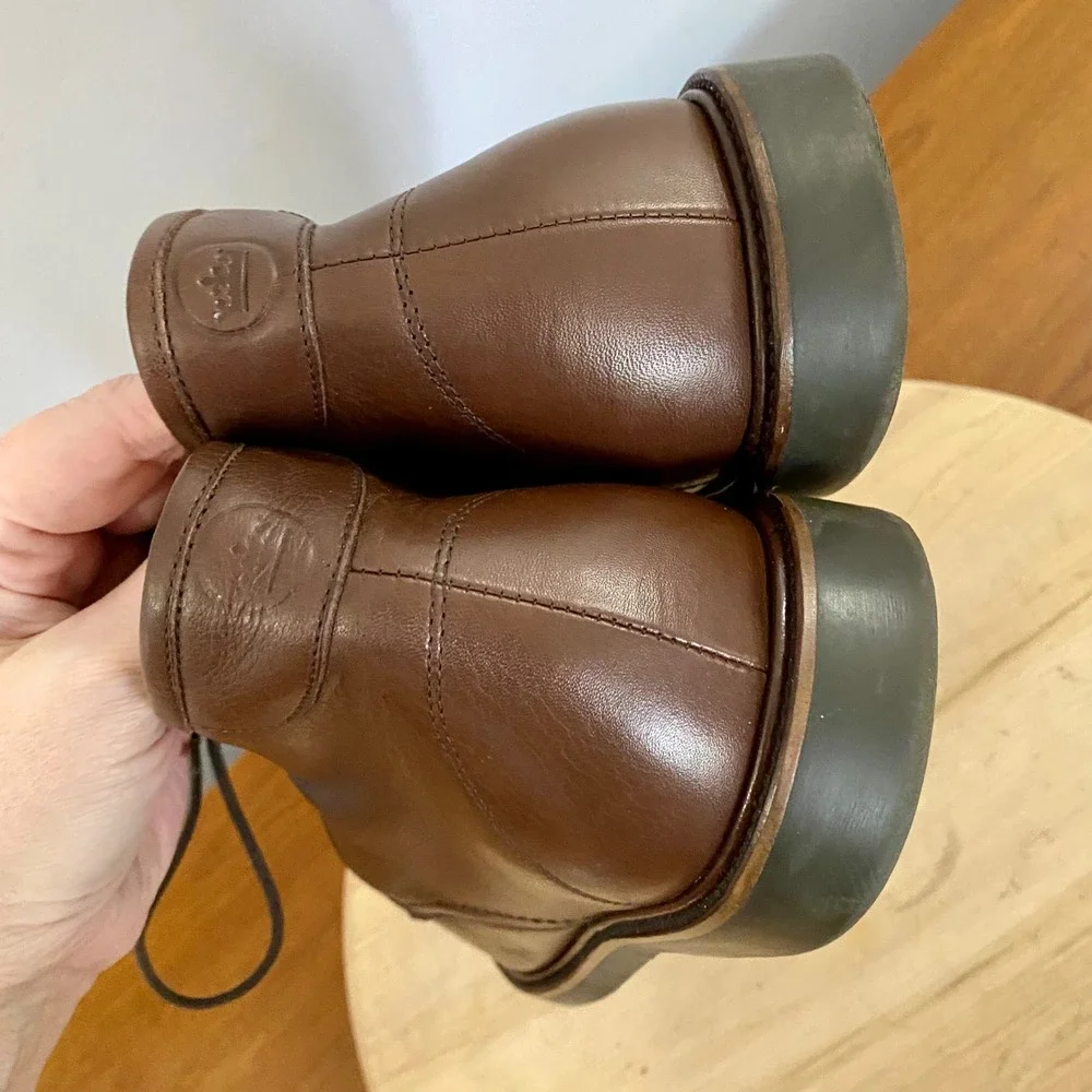 Peter Millar Mens Brown Leather Chukka Boots Ankle Desert Shoes Lace Up Size 11